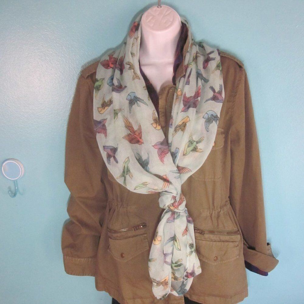 Infinity Scarf - Colorful Bird Pattern - Unbranded - Picture 4 of 9